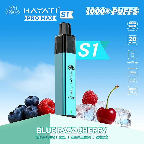 Hayati Pro Max S1 - Blue Razz Cherry