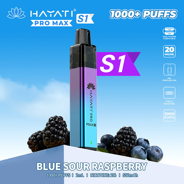 Hayati Pro Max S1 - Blue Sour Raspberry