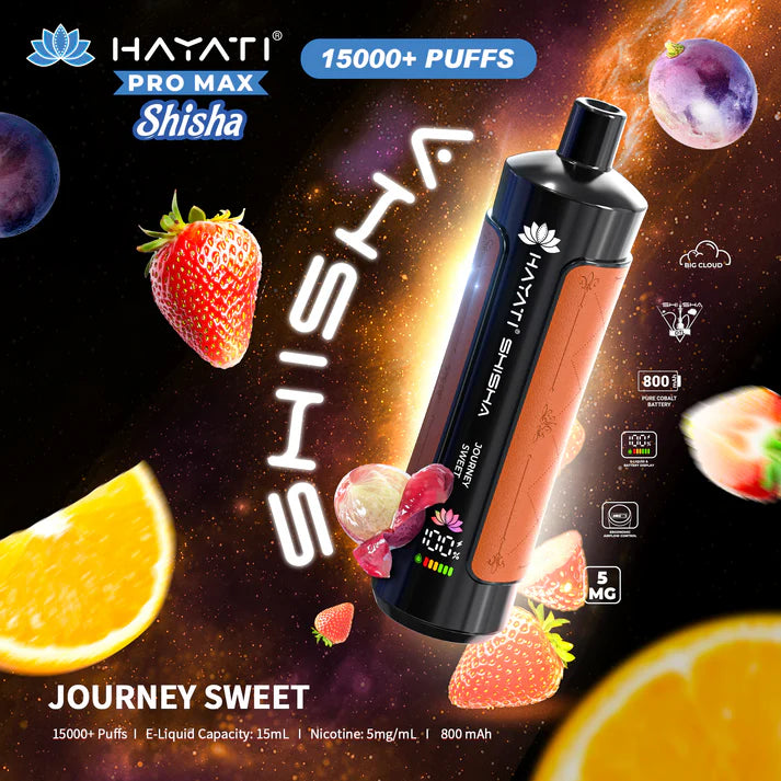 Buy cheapest online Hayati Shisha 15000 - Journey Sweet at lowest price in uk