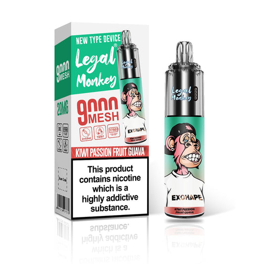 Buy cheapest online Legal Monkey 9000 - Kiwi Passion Fruit Guava at lowest price in uk