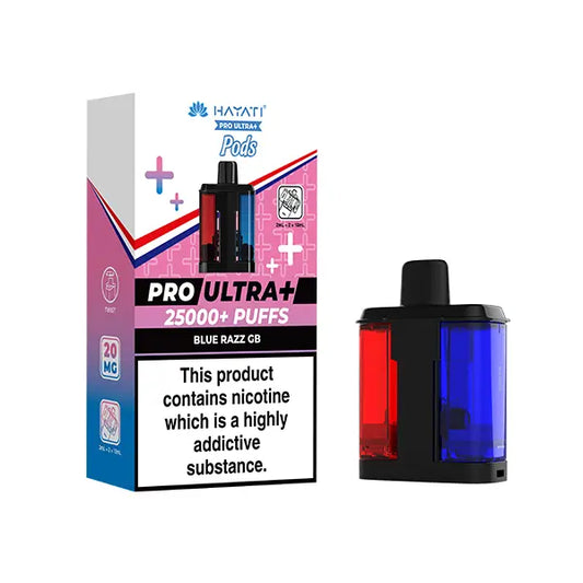 Hayati Pro Ultra Plus 25k Pods - Blue Razz GB
