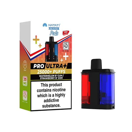 Hayati Pro Ultra Plus 25k Pods - Watermelon B' Gum / Strawberry B' Gum