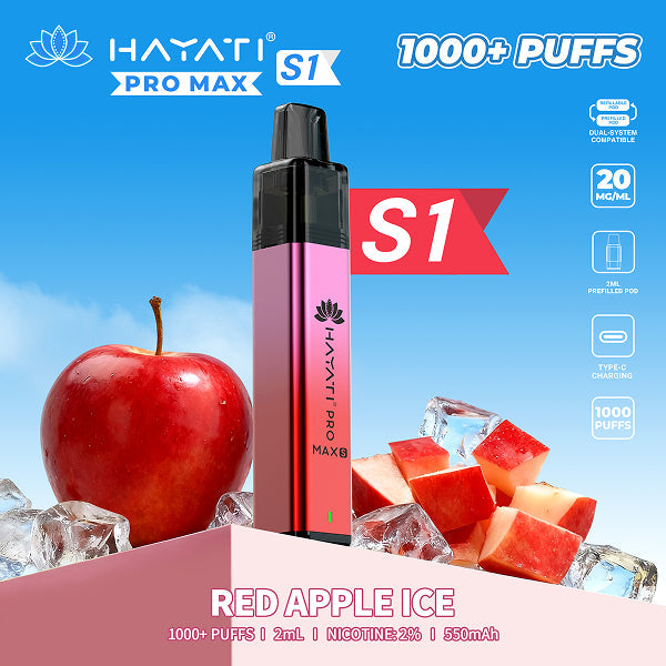 Hayati Pro Max S1 - Red Apple Ice
