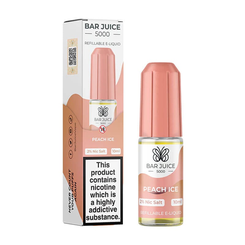Buy cheapest online Bar Juice 5000 Nic Salt - Peach Ice at lowest price in uk