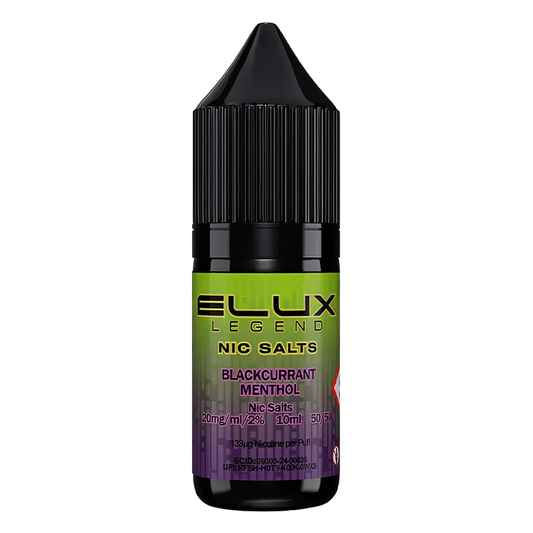 Buy cheapest online Elux Legend Nic Salt - Blackcurrant Menthol at lowest price in uk