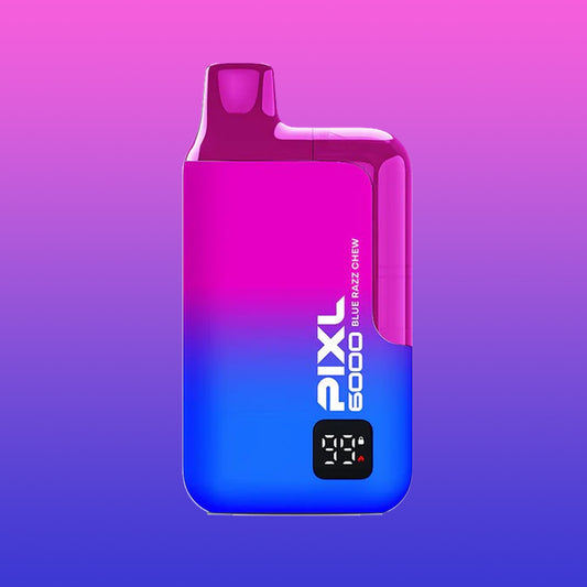 Buy cheapest online Pixl 6000 - BLUE RAZZ CHEW at lowest price in uk