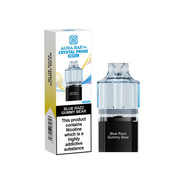 Crystal Prime 10000 Vape Pods - Blue Razz Gummy Bear