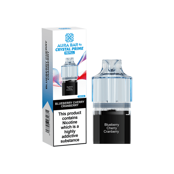 Crystal Prime 10000 Vape Pods - Blueberry Cherry Cranberry