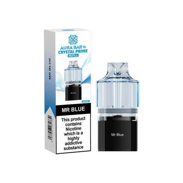 Crystal Prime 10000 Vape Pods - Mr Blue