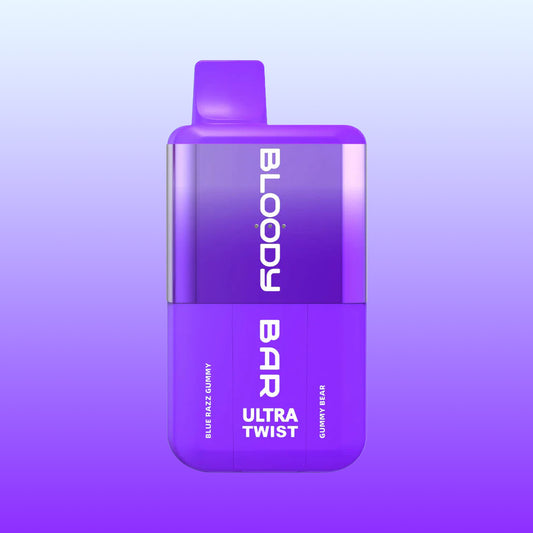 Buy cheapest online Bloody Bar Ultra Twist 20k - Blue Razz Gummy / Gummy Bear at lowest price in uk