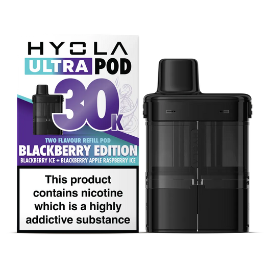 Hyola Ultra 30K Replacement Pods - Blackberry Edition