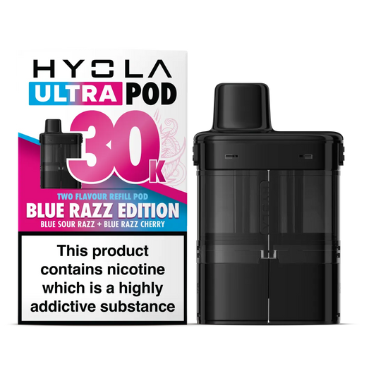 Hyola Ultra 30K Replacement Pods - Blue Razz Edition
