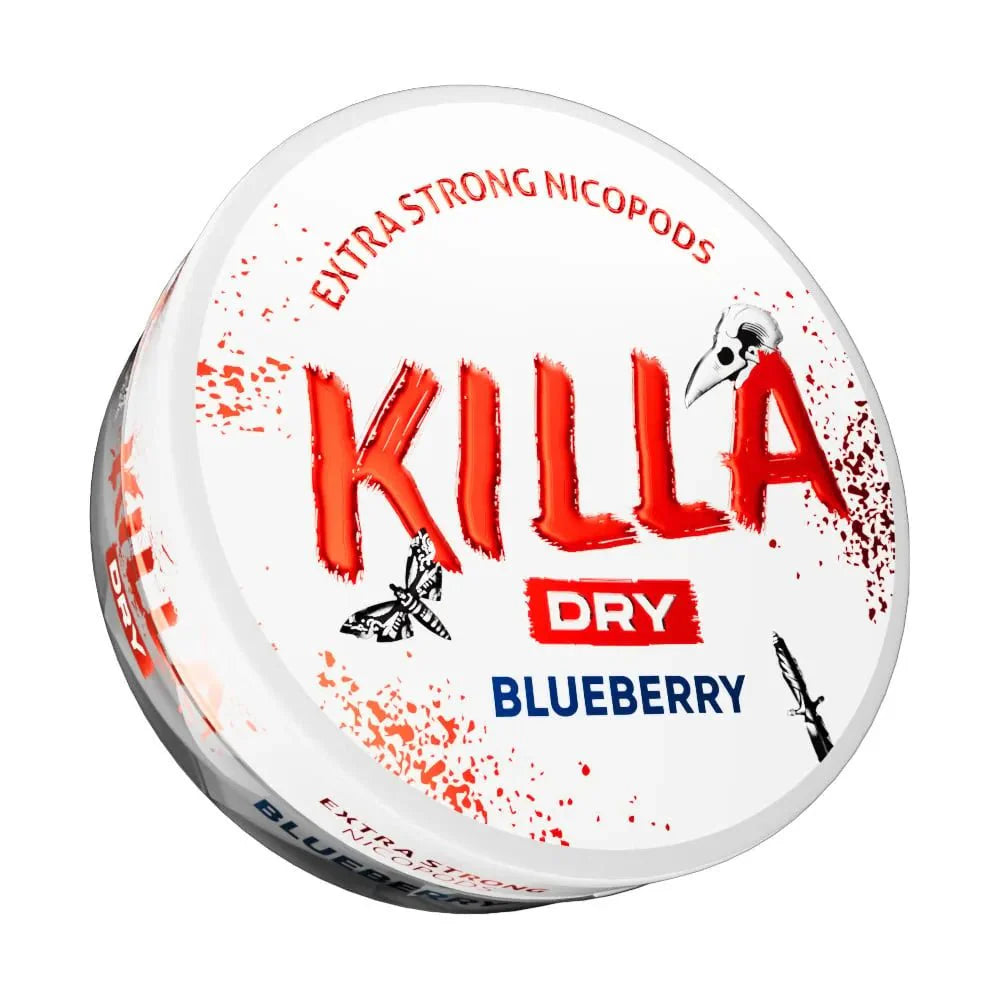 Buy cheapest online Killa Dry Nicotine Pouches Blueberry - 9.6mg - at lowest price in uk