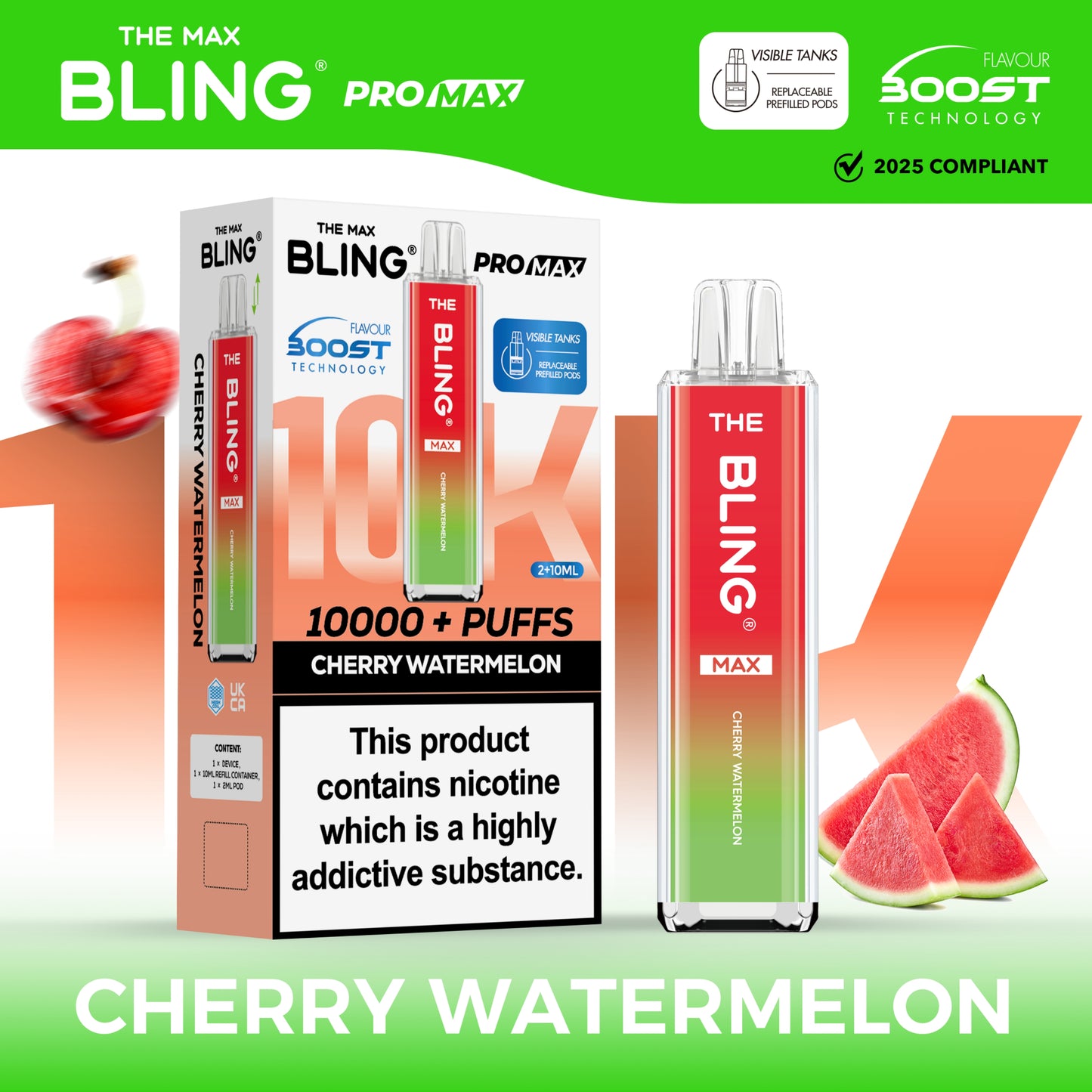 The Crystal Bling Max 10000 - Cherry Watermelon