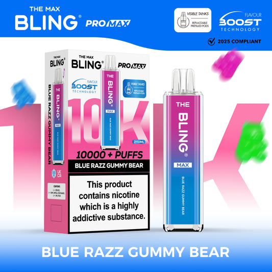 The Crystal Bling Max 10000 - Blue Razz Gummy Bear
