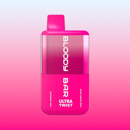 Buy cheapest online Bloody Bar Ultra Twist 20k - Pink Lemonade / Pink Gummy Bear at lowest price in uk