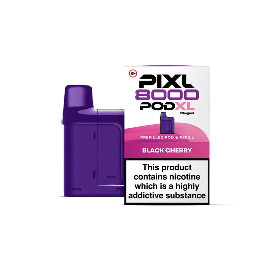 Pixl 8000 Replacement Pods - Black Cherry