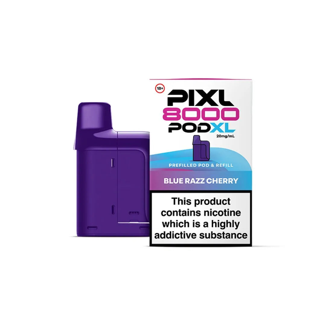 Pixl 8000 Replacement Pods - Blue Razz Cherry