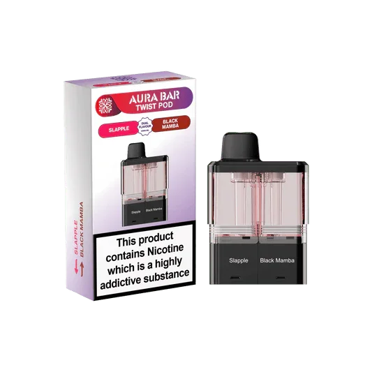Aura Bar Twist 40k Pods - Slapple / Black Mamba