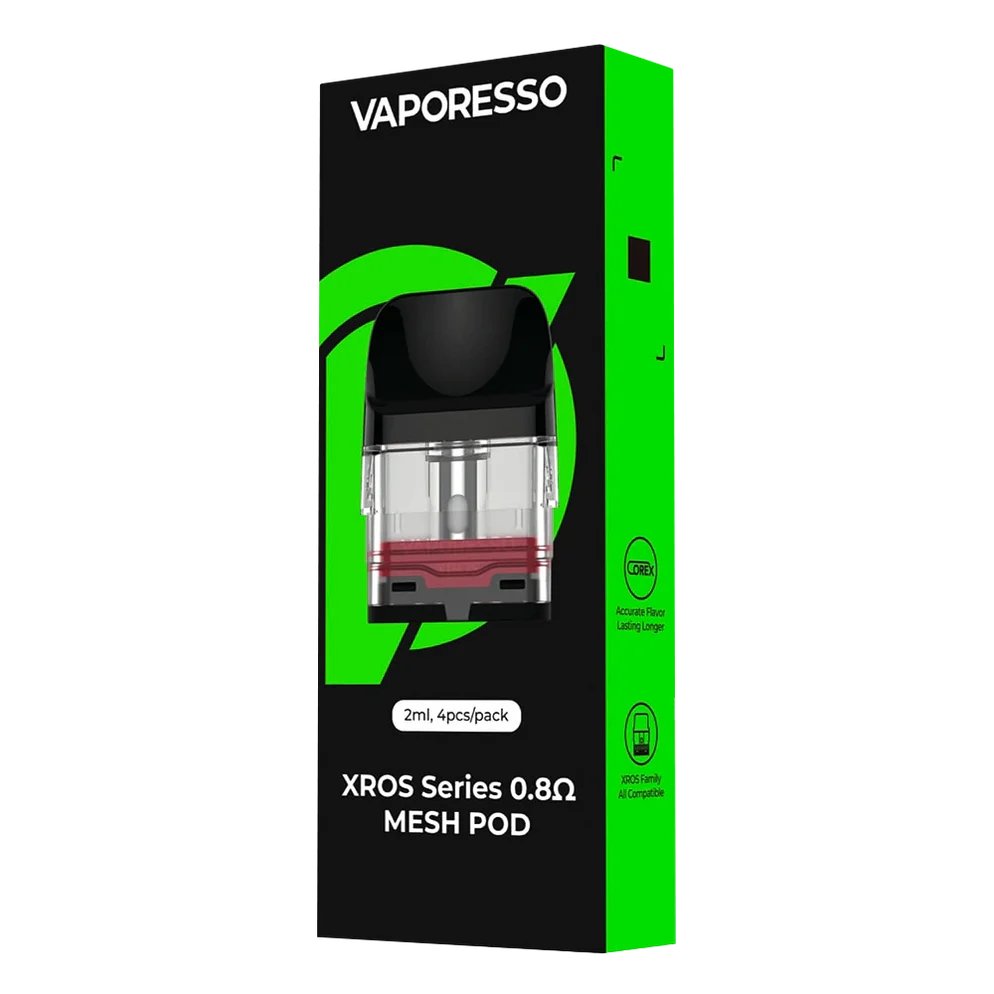 Buy cheapest online Vaporesso Xros Replacement Pods - 0.8 Ohm Mesh at lowest price in uk