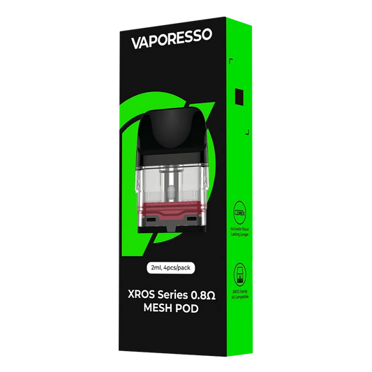Buy cheapest online Vaporesso Xros Replacement Pods - 0.8 Ohm Mesh at lowest price in uk