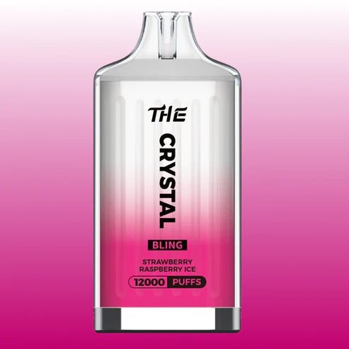 The Crystal Bling 12000 Strawberry Raspberry Ice: A Double Berry Delight with an Icy Twist