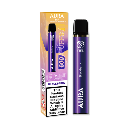 Aura Bar 600 Puffs Disposable Vape Device - 20MG
