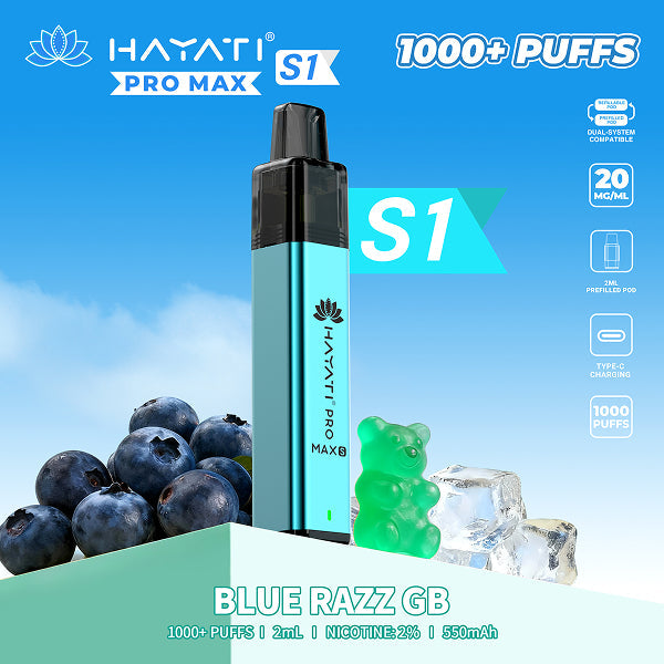 Hayati Pro Max S1 - Blue Razz GB