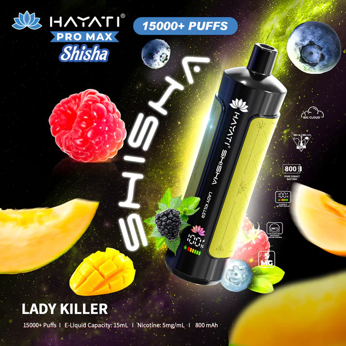 Buy cheapest online Hayati Shisha 15000 - Lady Killer at lowest price in uk
