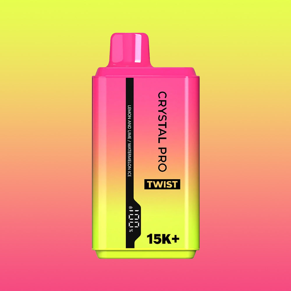 Buy cheapest online Crystal Pro Twist 15000 - Lemon and Lime / Watermelon Ice at lowest price in uk