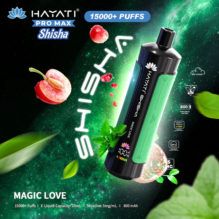 Buy cheapest online Hayati Shisha 15000 - Magic Love at lowest price in uk