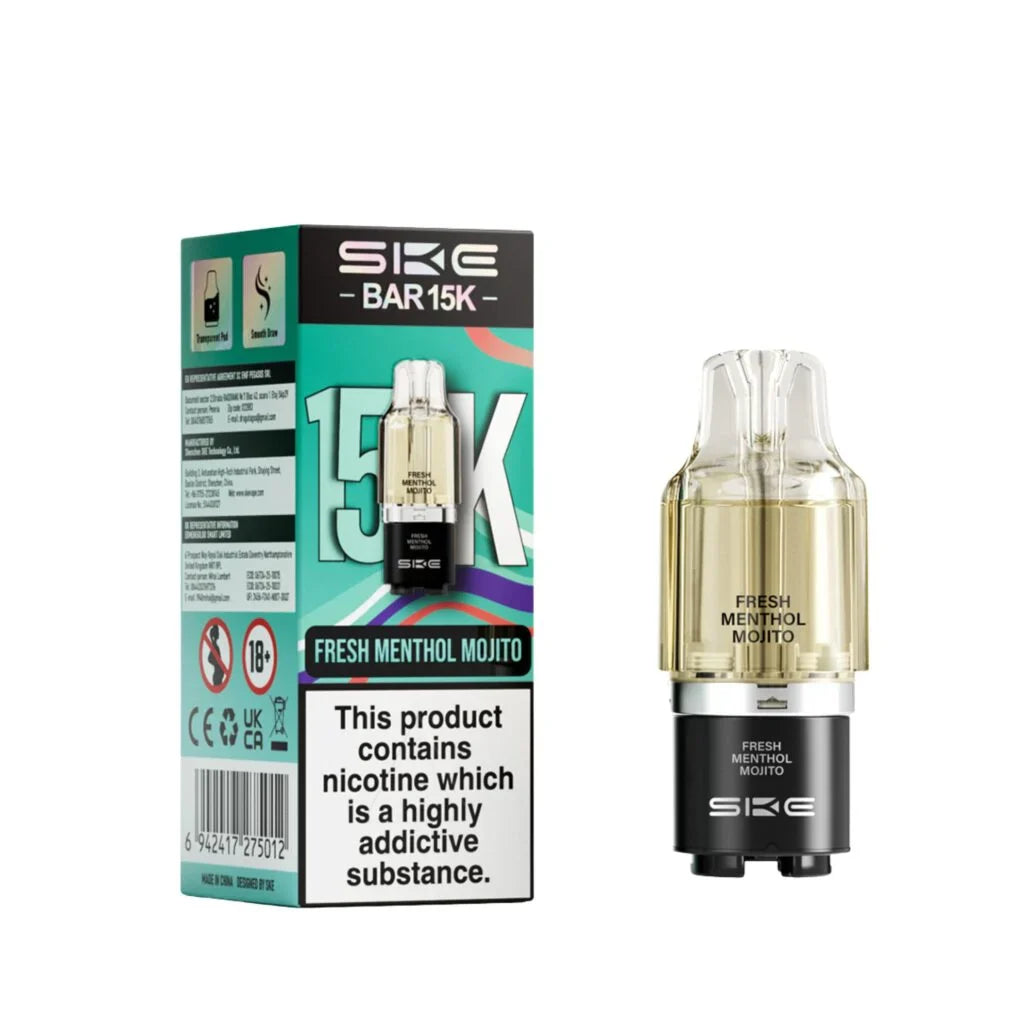 Ske Bar 15k Refill Pods - Fresh Menthol Mojito