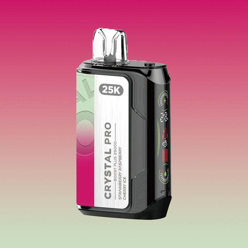 Buy cheapest online Crystal Pro Boost Plus 25k - Strawberry Raspberry Cherry Ice at lowest price in uk