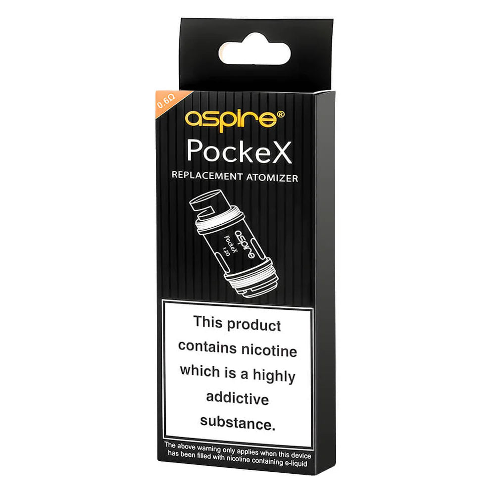 Buy cheapest online Aspire Pockex Coils 0.6 Ohm - Pack of 5 at lowest price in uk
