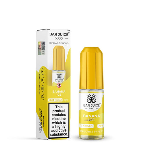 Buy cheapest online Bar Juice 5000 Nic Salt - Banana Ice at lowest price in uk