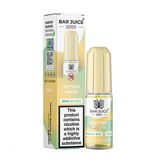 Buy cheapest online Bar Juice 5000 Nic Salt - Butter MInts at lowest price in uk