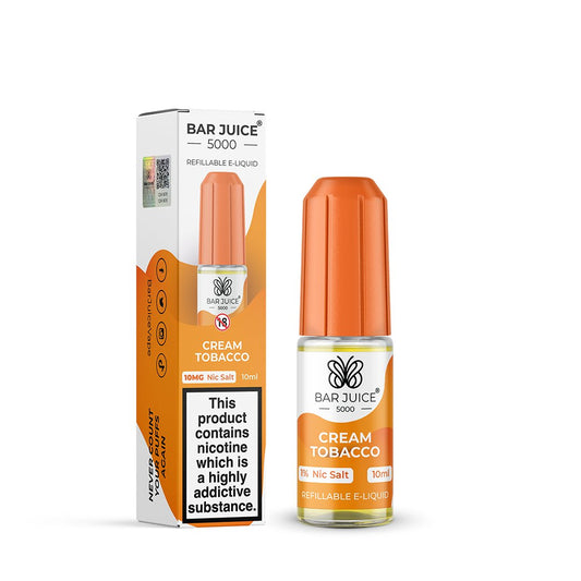 Buy cheapest online Bar Juice 5000 Nic Salt - Cream Tobacco at lowest price in uk