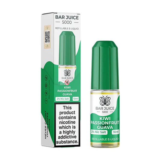Buy cheapest online Bar Juice 5000 Nic Salt - Kiwi Passion Fruit Guava at lowest price in uk