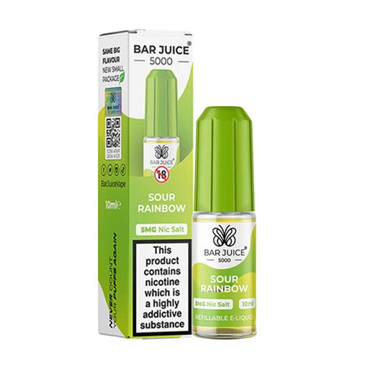 Buy cheapest online Bar Juice 5000 Nic Salt - Sour Rainbow at lowest price in uk