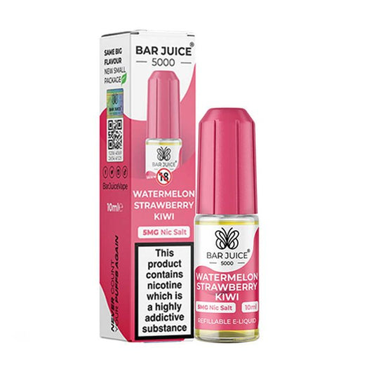 Buy cheapest online Bar Juice 5000 Nic Salt - Watermelon Strawberry Kiwi at lowest price in uk