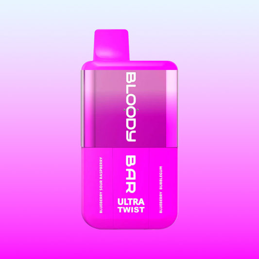 Buy cheapest online Bloody Bar Ultra Twist 20k - Blueberry Sour Raspberry / Blueberry Bubblegum at lowest price in uk
