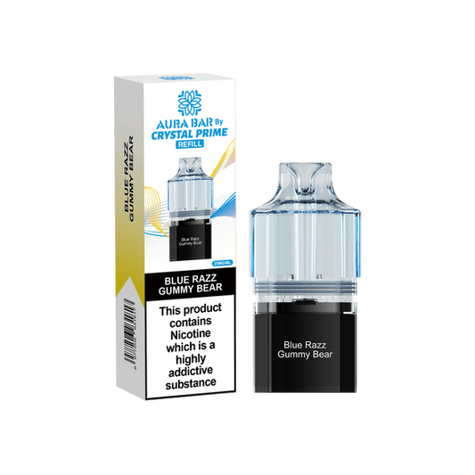 Crystal Prime 10000 Vape Pods - Blue Razz Gummy Bear