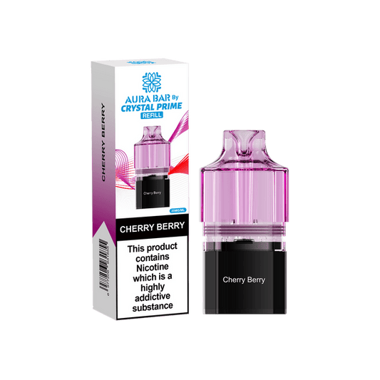 Crystal Prime 10000 Vape Pods - Cherry Berry