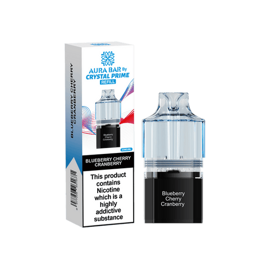 Crystal Prime 10000 Vape Pods - Blueberry Cherry Cranberry