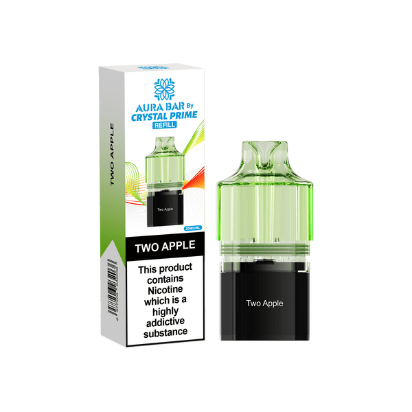 Crystal Prime 10000 Vape Pods - Two Apple