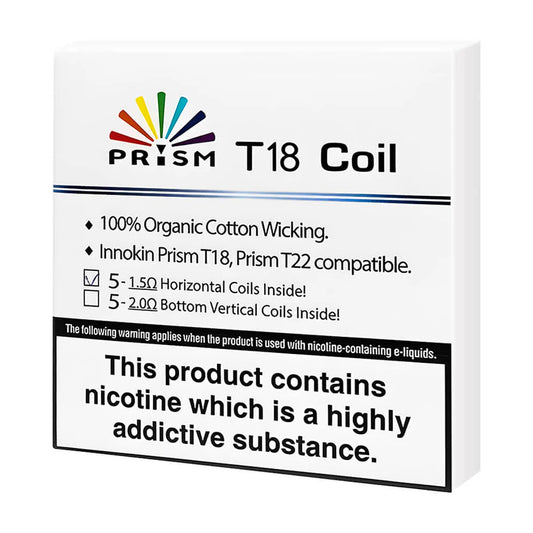 Buy cheapest online Innokin Endura T18E Coils 1.5 Ohms - Pack of 5 at lowest price in uk