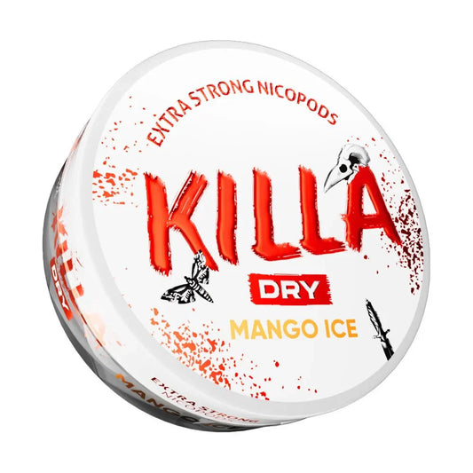 Buy cheapest online Killa Dry Nicotine Pouches Mango Ice - 9.6mg at lowest price in uk