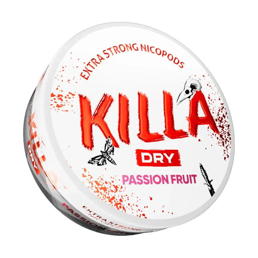 Buy cheapest online Killa Dry Nicotine Pouches Passion Fruit - 9.6mg at lowest price in uk