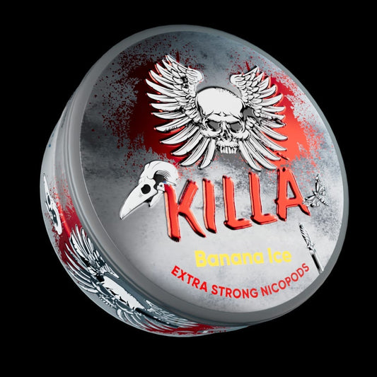 Buy cheapest online Killa Nicotine Pouches Banana Ice - 12.8mg at lowest price in uk