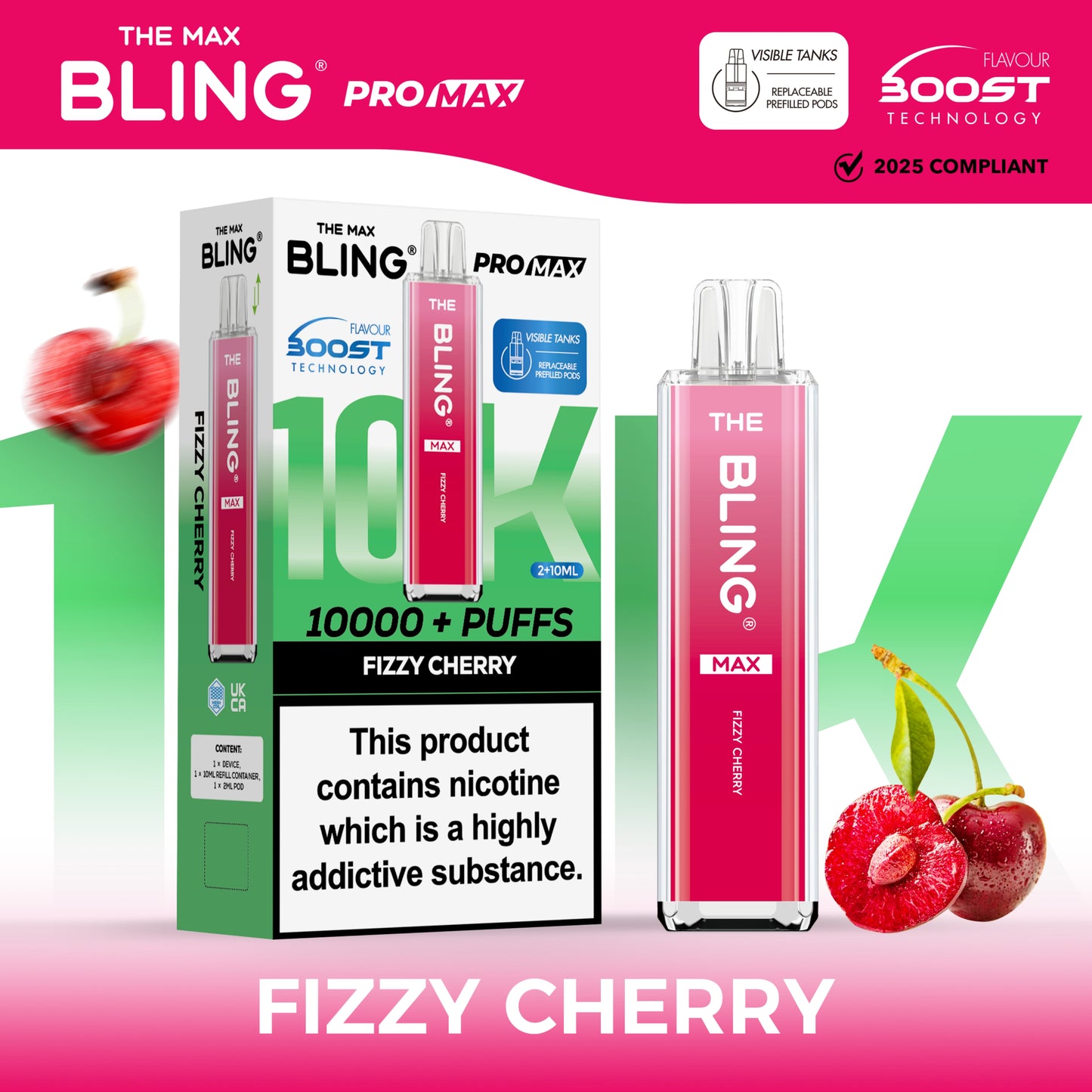 The Crystal Bling Max 10000 - Fizzy Cherry
